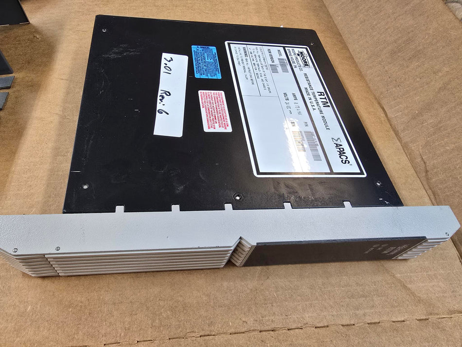 MOORE 39RTMCAN APACS,ROM:3.01, REV:6 RTM RESISTANCE TEMPERATURE MODULE, 24VDC (Used)