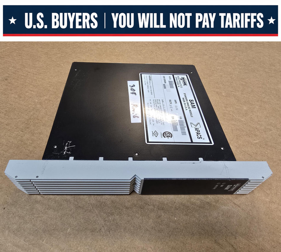 MOORE 39SAMCAN APACS, ROM VERSION 3.05, REV: 6, SAM STANDARD ANALOG MODULE, 24V-DC, P/N: 16133-71/06 (Used)