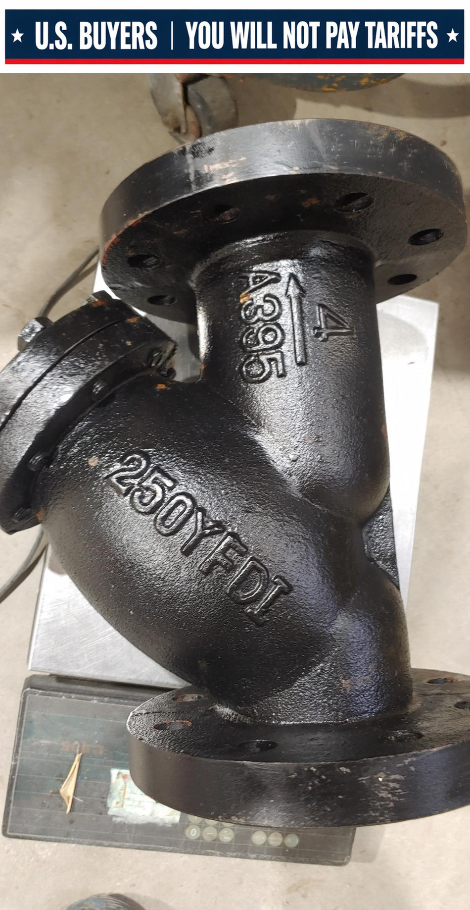 SSI 250 YFDI Flanged Cast Iron "Y" Strainer 4"