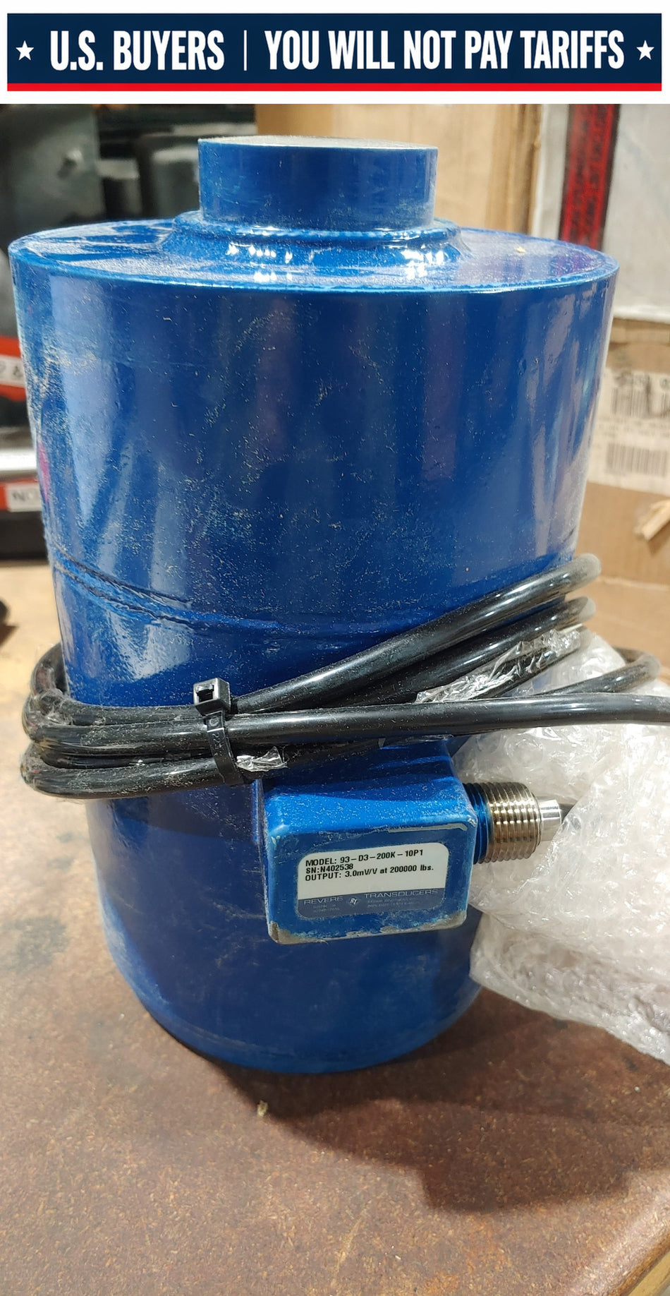 Revere Model: 93-D3-200K-10P1 Load Cell 200000Lb