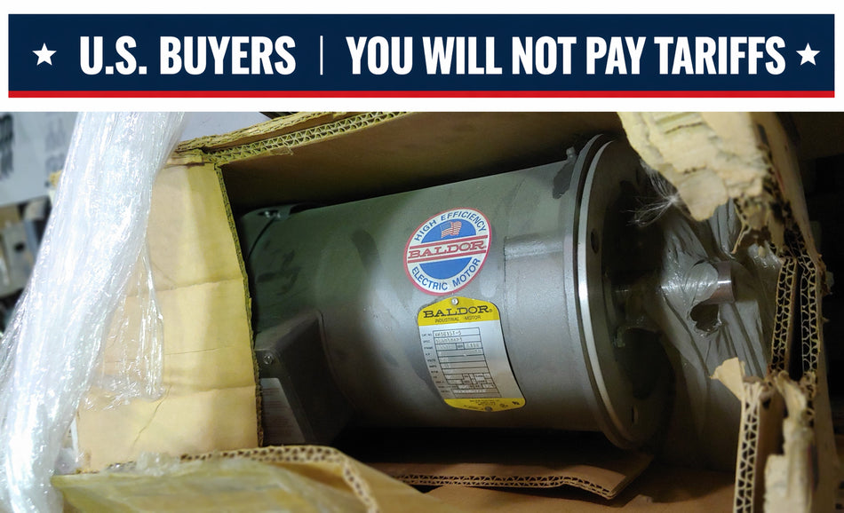 Baldor 5 HP Electric Motor, 575V, 1725 RPM , FR: 184TC, New In Box!