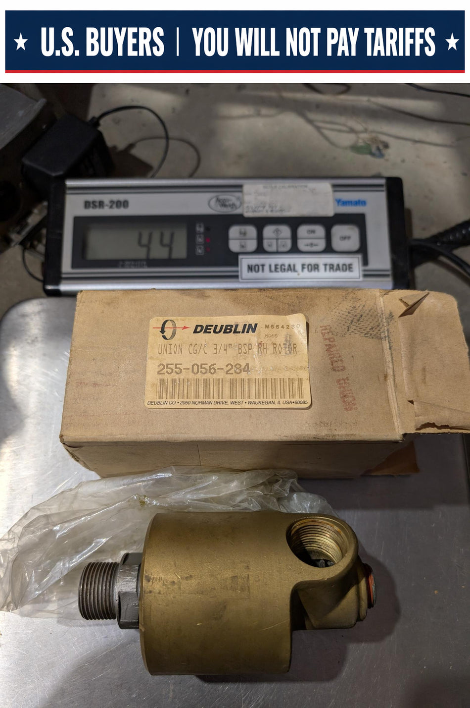 Deublin Union 255-056-284- 3/4 Inch BSP RH Rotary Joint