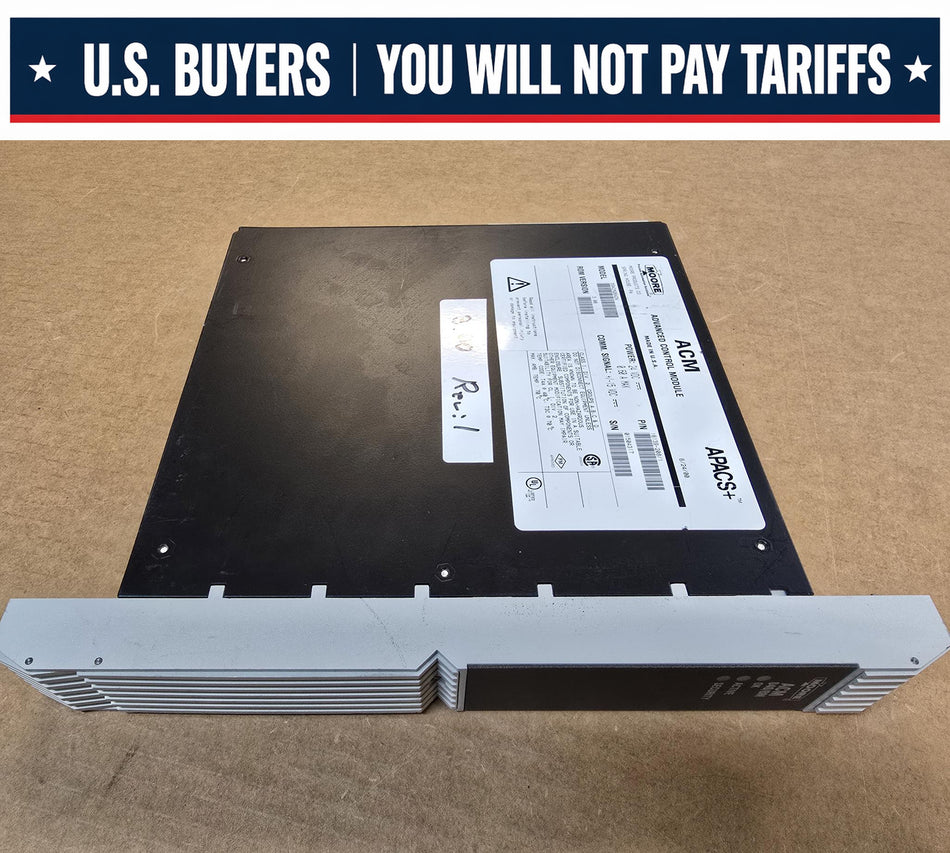 MOORE 39ACM28ADN APACS+, ROM:3.00, REV:1, ACM ADVANCED CONTROL MODULE, 24VDC, P/N:16139-208/1  (Used)