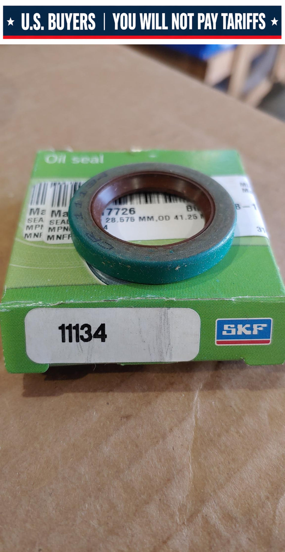 11134 SKF 11134 Radial shaft seal with metal case, SKF Wave lip and auxiliary, contacting lip, for oil or grease