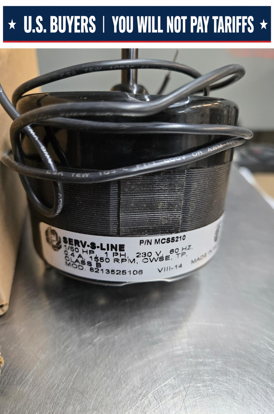 SERV-S-LINE MCSS210 - 3.3" DIAMETER MOTOR