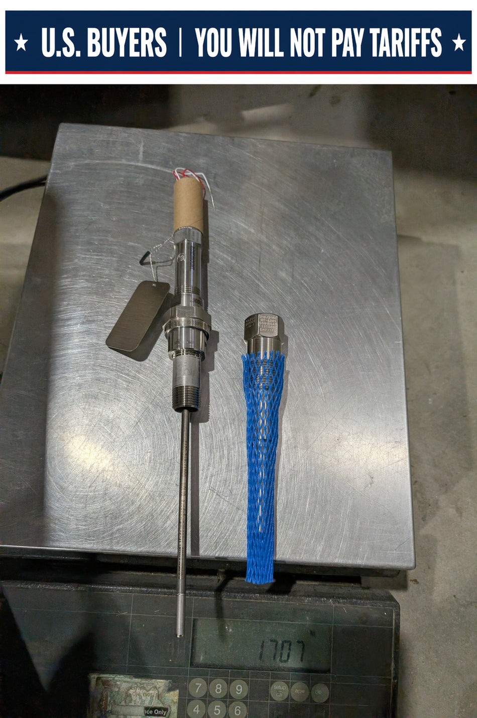 Rosemount Temperature Probe - 6 Inch - 68R21C30A040T22E6V5 - With 1/2 inch NPT Fittings and well -New