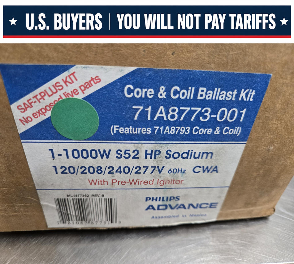 Phillips Advance 1000W S52 HP Sodium Ballast Kit 71A8773-001