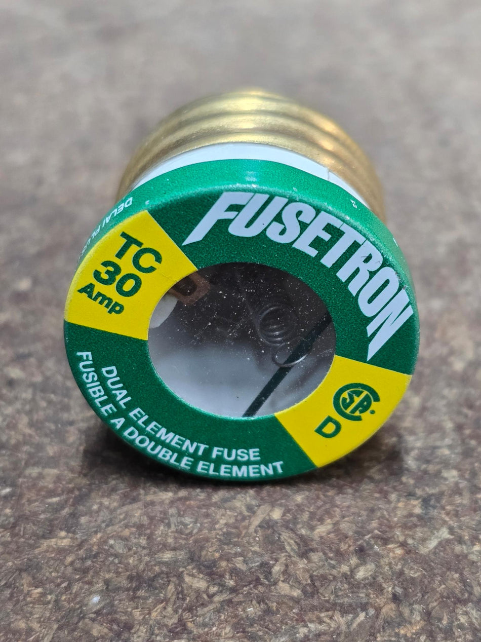 FUSE TRON PLUG FUSE TC30, 30AMP, DUAL ELEMENT, D
