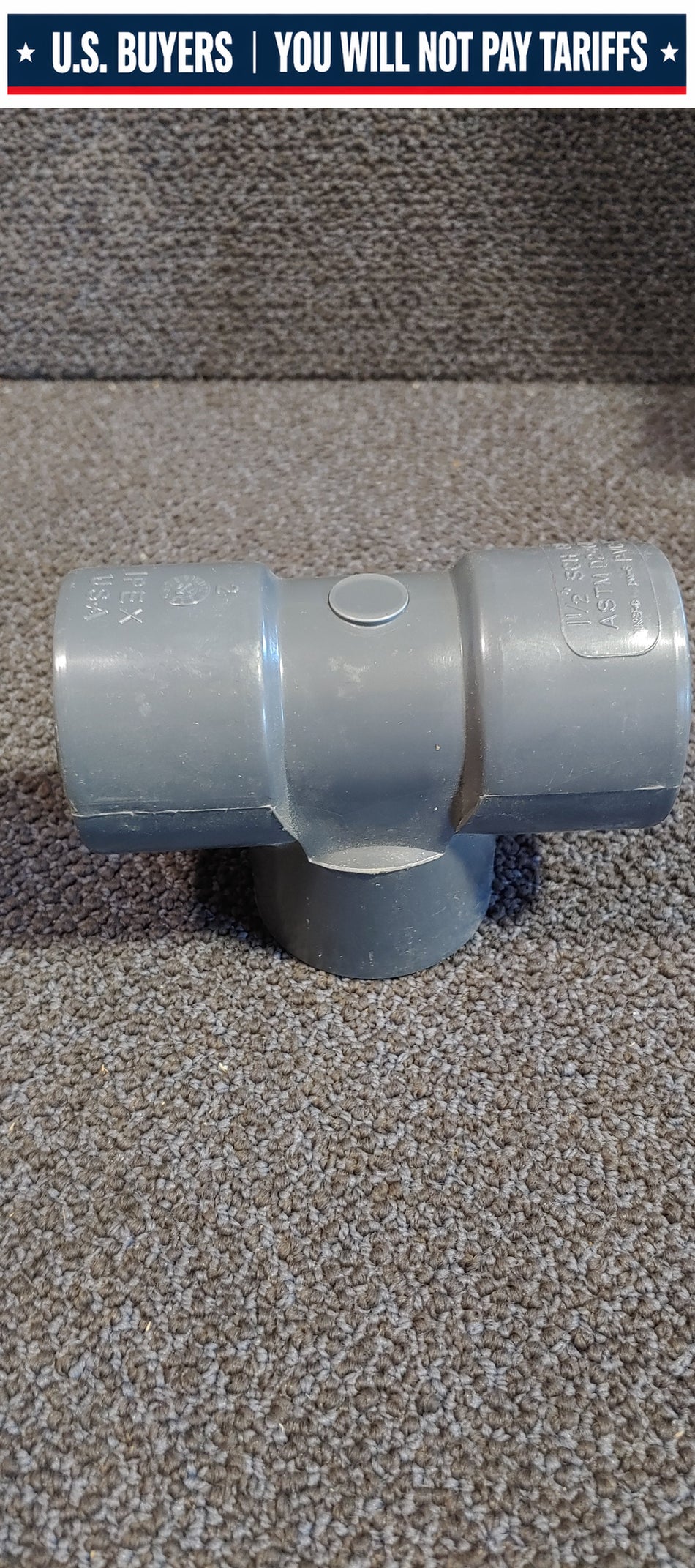 IPEX 1-1/2" Socket Tee ASTM D2467 PVC-I Sch:80 - QTY 6 PACK