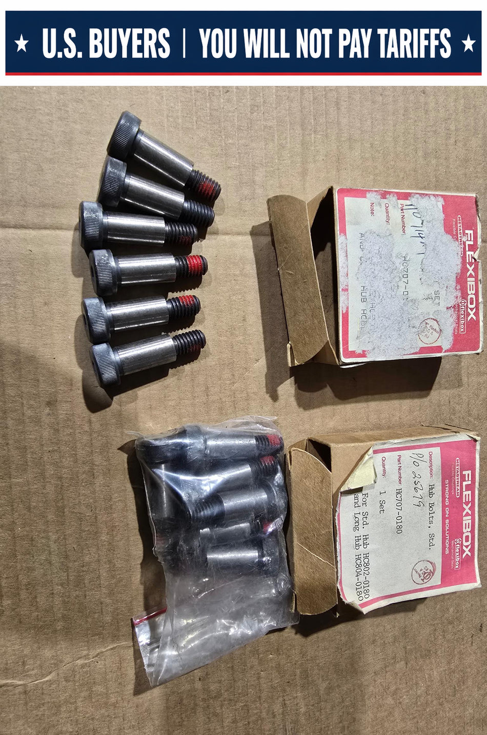 John Crane FLEXIBOX HC707-0180-ASSY BOLT SET (LOT OF 2 SETS 12 BOLTS TOTAL)