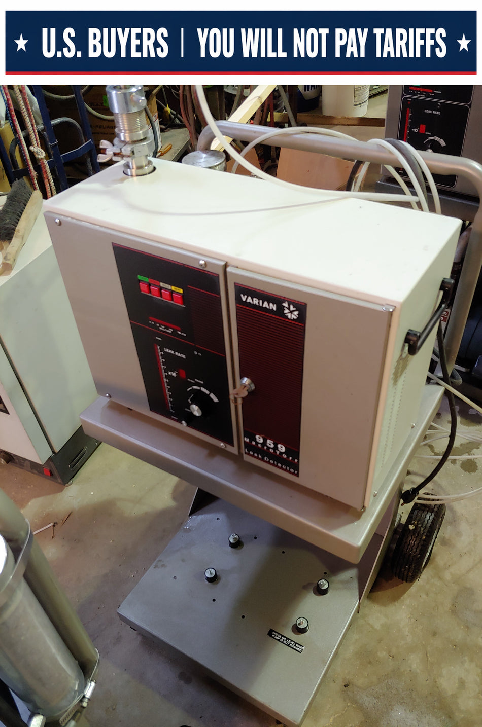 LOT of 2 x Varian Units - 1 x 959, 1 x 938-41 Mass Spectrometer Leak Detectors