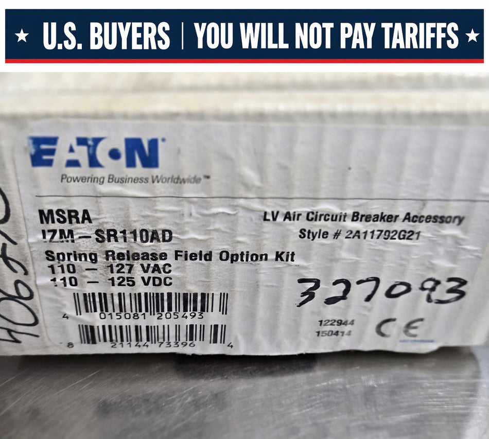 Eaton MSRA IZM-SR110AD Spring Release Field Option Kit LV Air- 2A11792G21