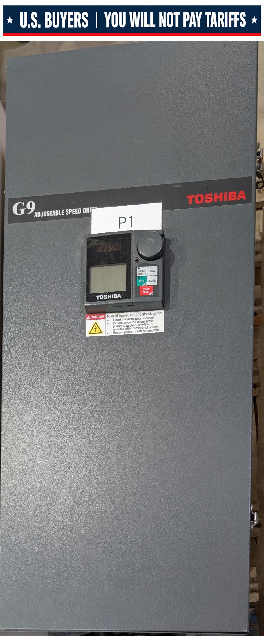Toshiba G9 100 HP VFD - 380-480V Input - VT130G9U410K 100 KVA-100HP