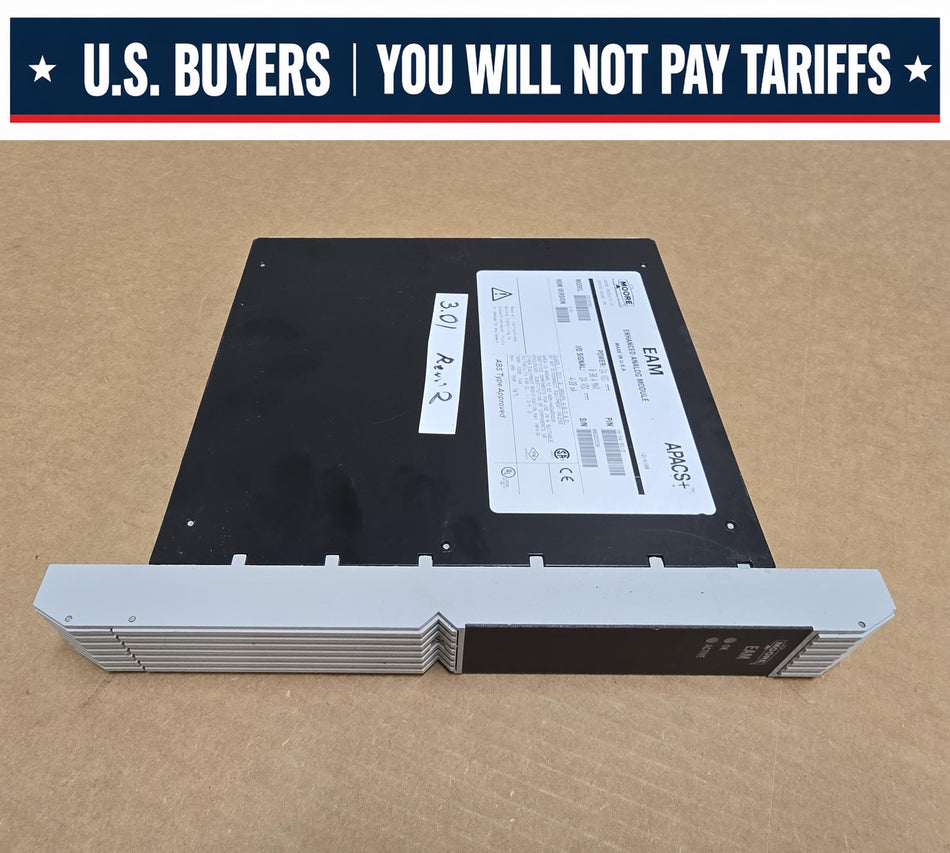 MOORE 39EAMCBN APACS+, ROM:3.01, REV:2, EAM ENHANCED ANALOG MODULE, 24VDC, P/N: 16154-93/2  (Used)