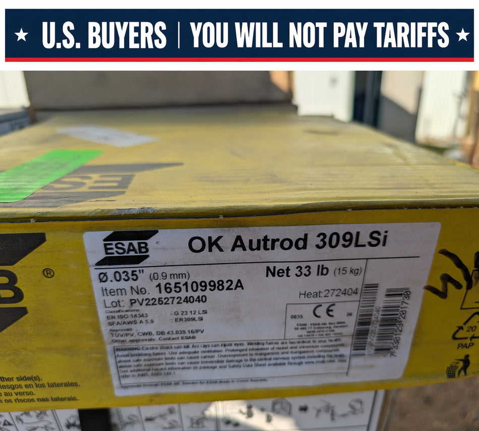 ESAB OK Autrod - 309LSi Stainless Steel Mig Wire Spool - 0.035" - 165109982A - 33 lbs