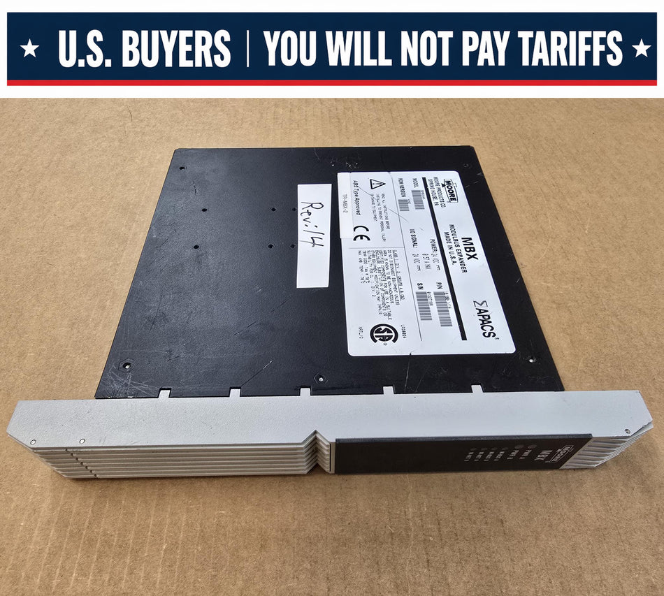 MOORE 39MBXNAN APACS, REV: 14, MBX MODULBUS EXPANDER, 24VDC 0.57A MAX (Used)