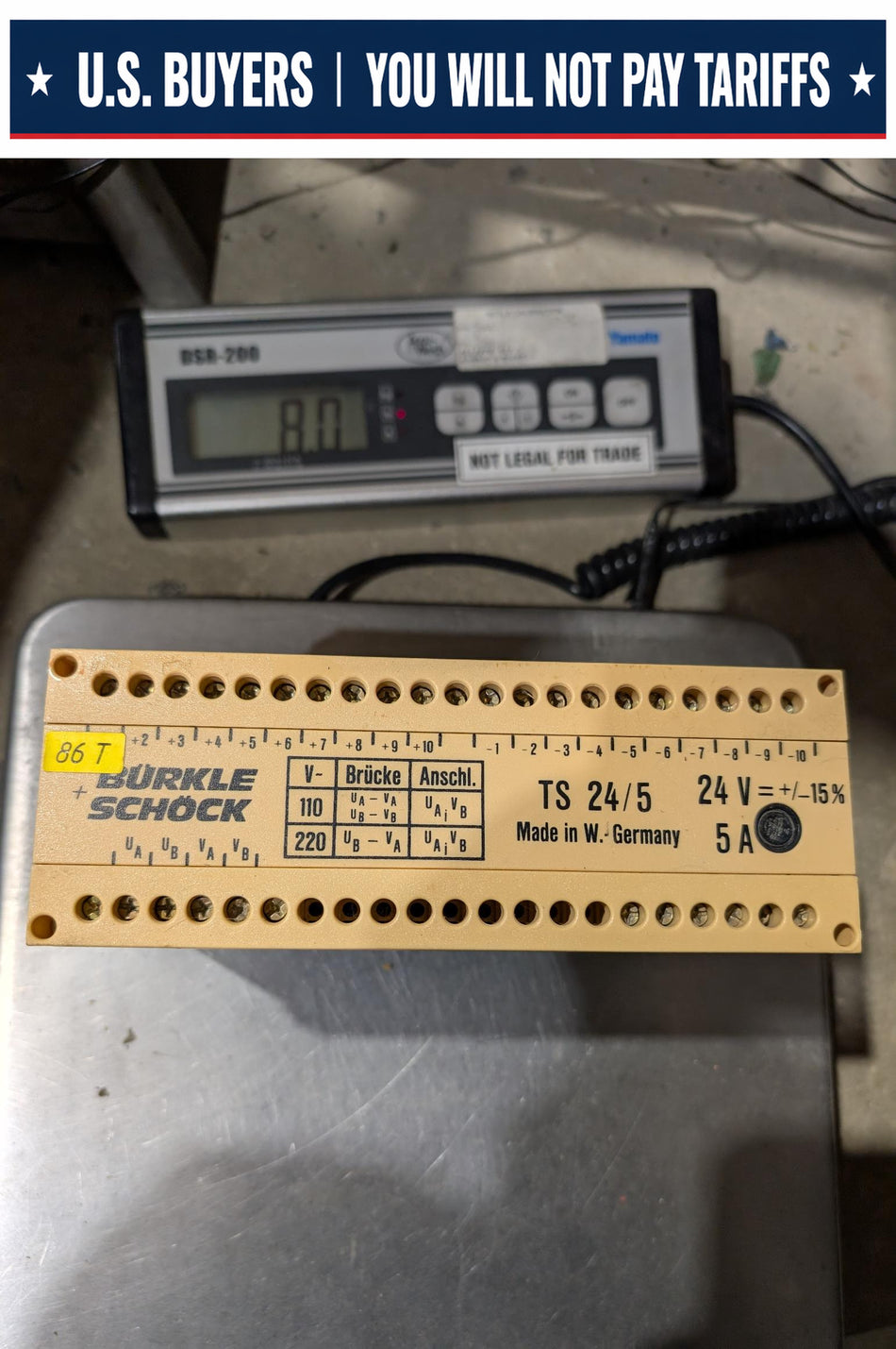 Burkle + Schock 24 V Power Supply- Stuttgart 80 D-7000 - TS24/5