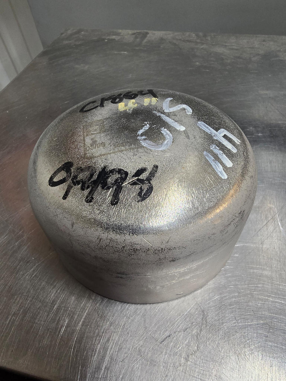 Schulz 4" Schedule 10 Butt-Weld Pipe Cap 4"  Schedule 10  Butt Weld  WP 304/304L Stainless Steel  SA-403  Made in Germany