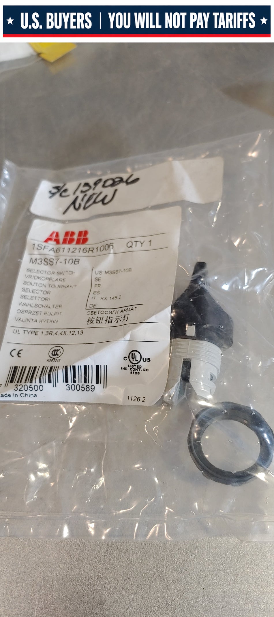 ABB Selector Switch M3SS7-10B