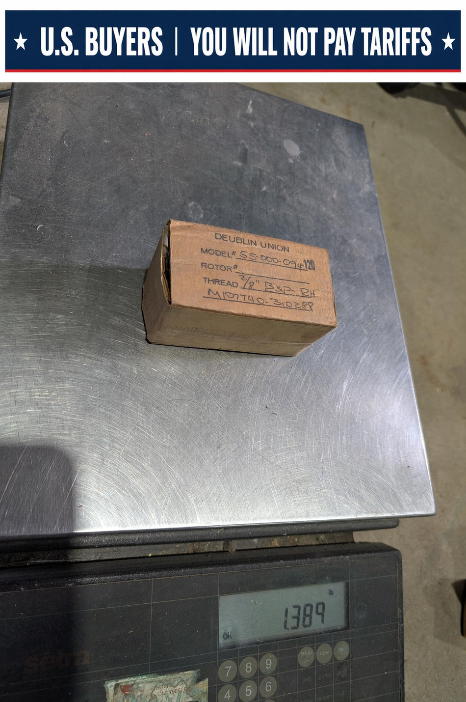 Deublin Union 55-000-094-120 - 3/8 Inch BSP RH Rotary Joint