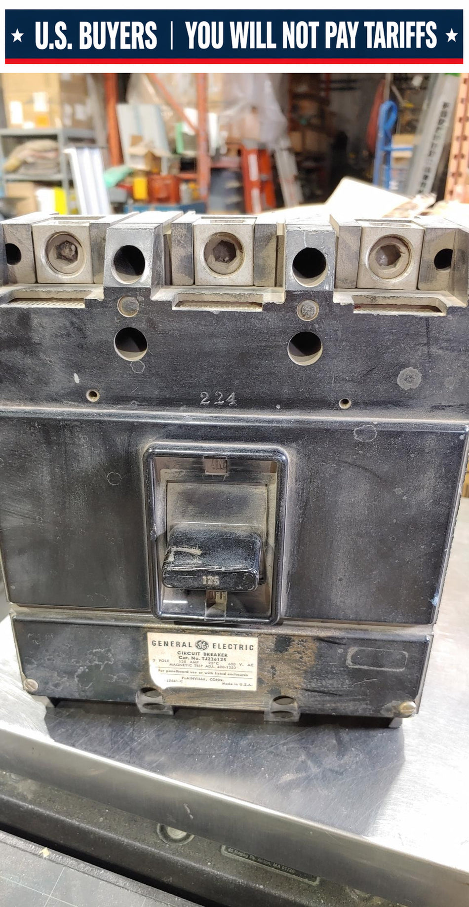 General Electric TJ236125 125A Breaker (used)