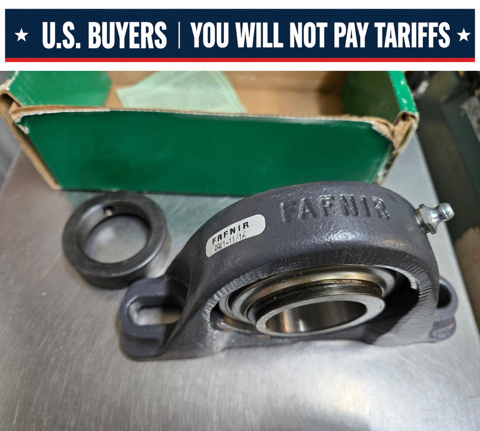 Fafnir RAK 1-11/16 Industrial Duty Pillow Block Ball Bearing Unit, self locking collar - RAK1116