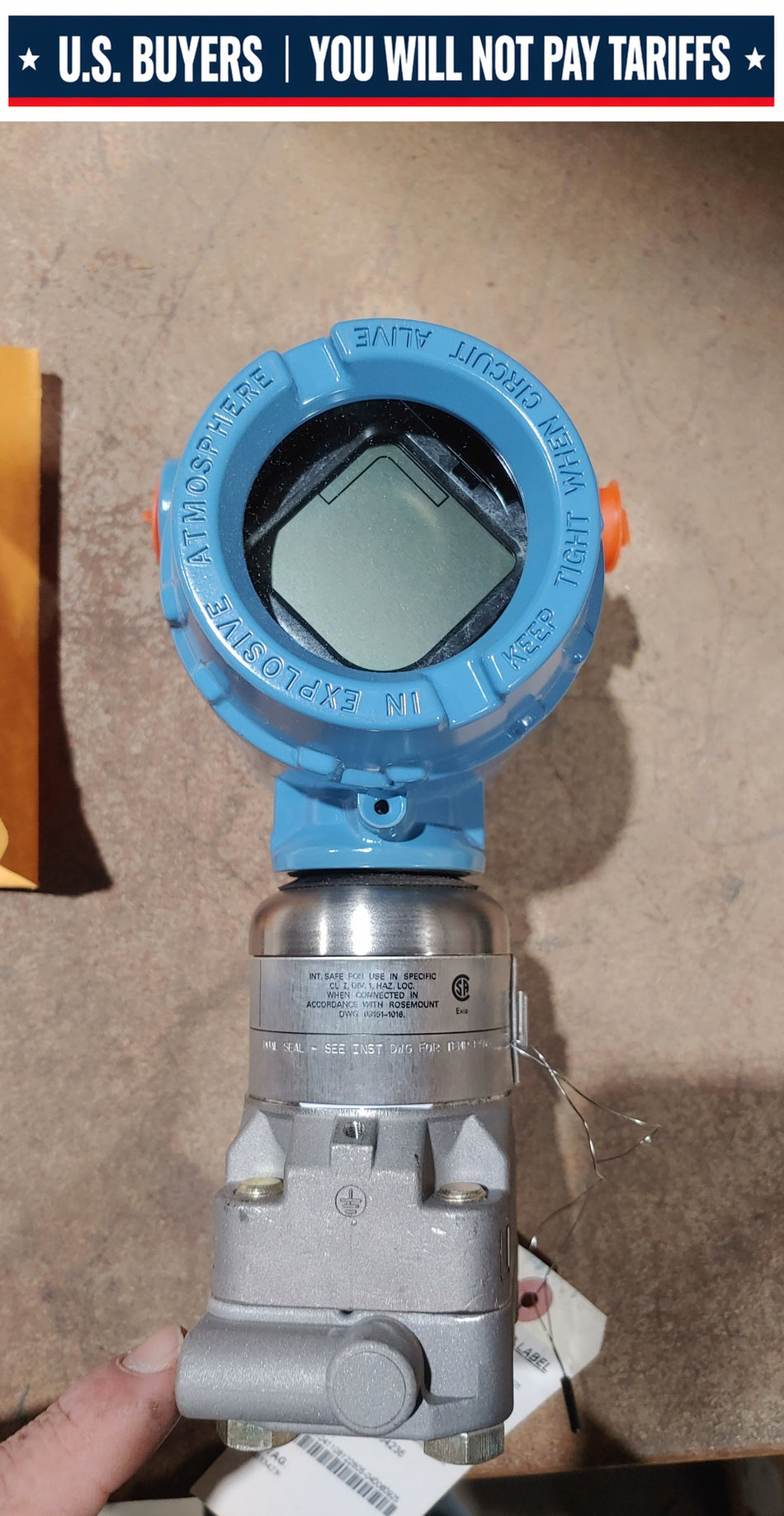Rosemount 3051S Pressure Transmitter 3051S2CG1A3E13F1AA01B4I6M5Q4