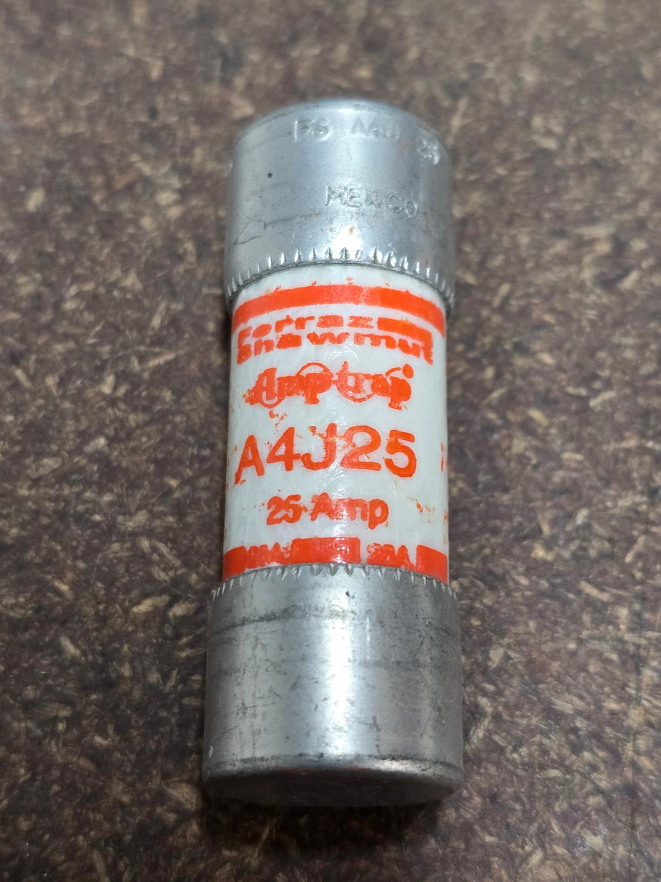 FERRAZ SHAWMUT A4J25, 25AMP 600V CLASS J FUSE