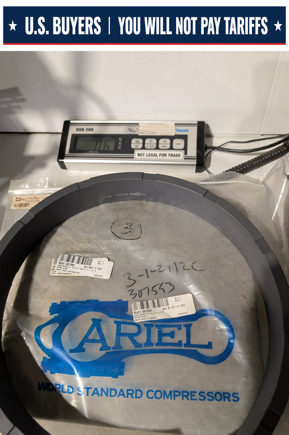 Ariel Ring - Wear Band, 14.5 x 2 - A1891 - New