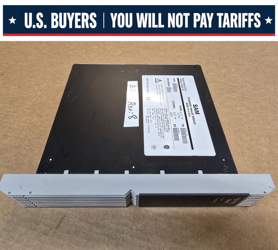 MOORE 39SAMCAN , ROM VERSION 3.05, REV: 8, SAM STANDARD ANALOG MODULE, 24V-DC, P/N: 16133-71/8 (Used)