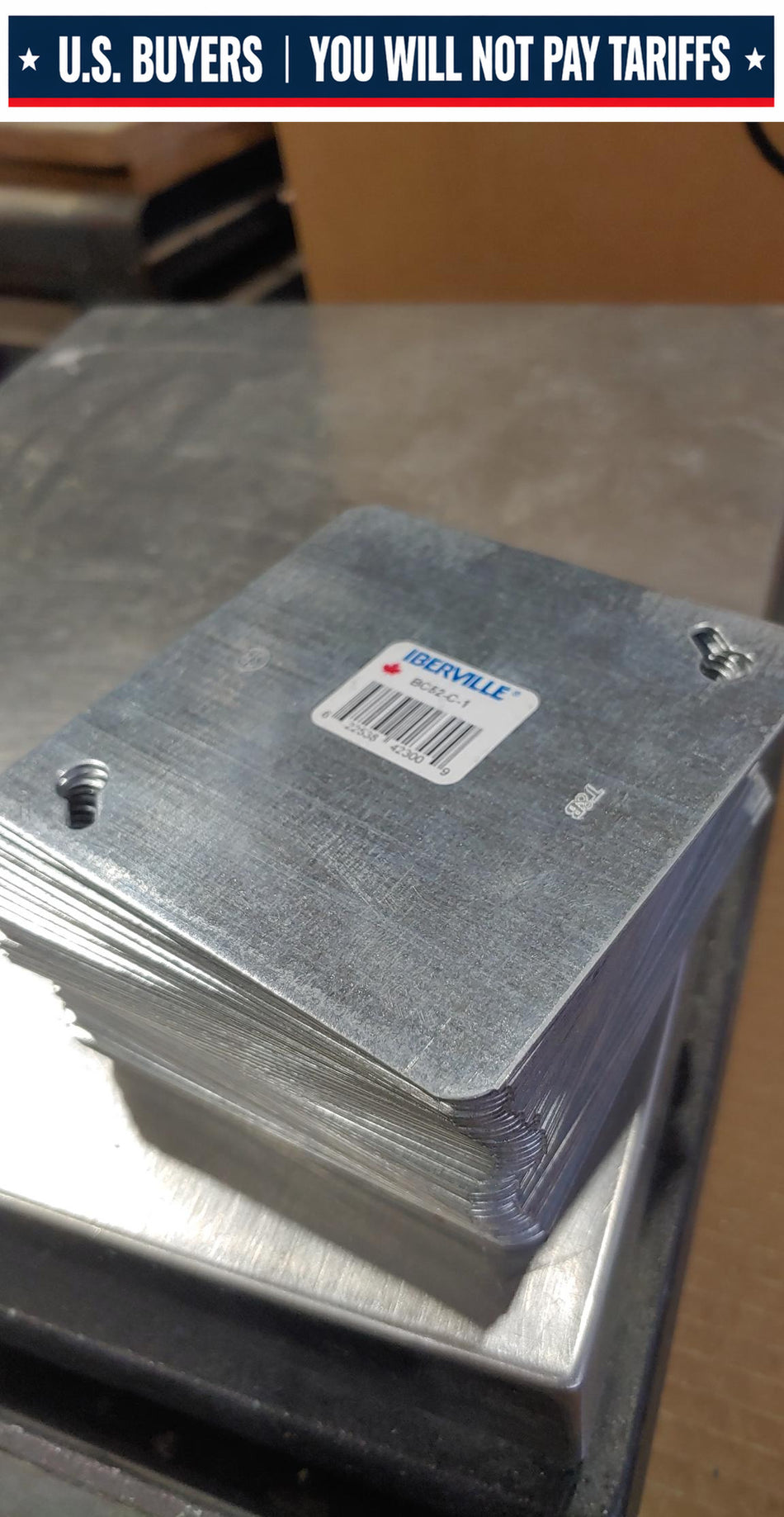 Lot of 39 IBERVILLE BC52-C-1  4 in L x 4 in W, Blank/Flat Cover, Steel