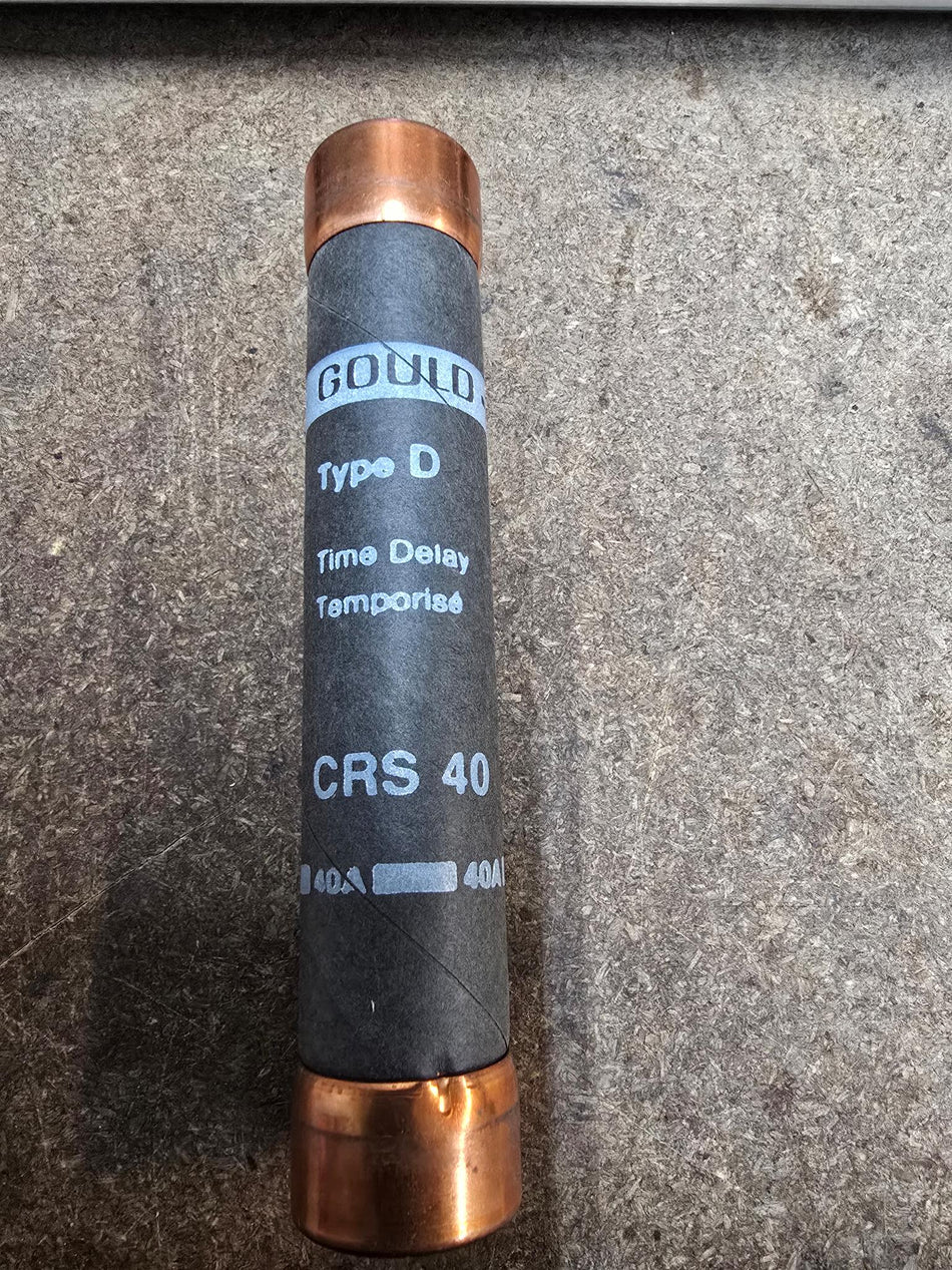 GOULD CRS40, 40AMP 600V TYPE D TIME DELAY