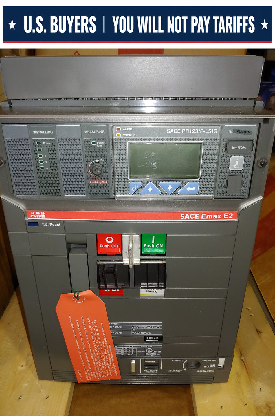 ABB SACE EMAX CIRCUIT-BREAKER E2B-A 1600A