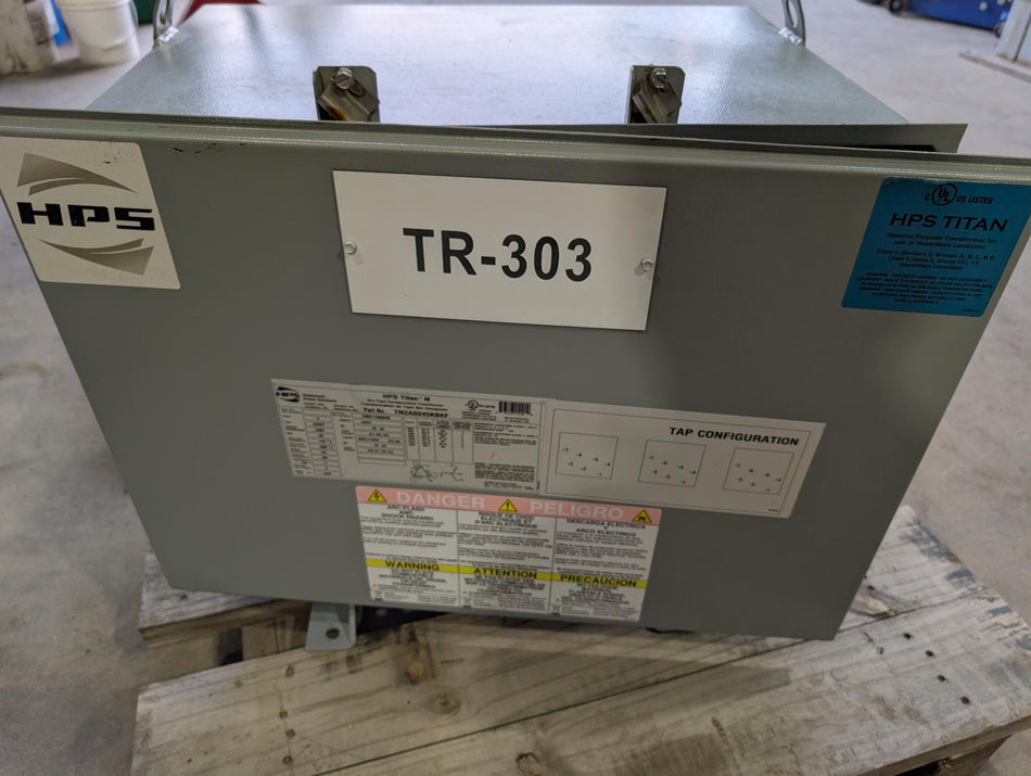 HPS -Titan 45 KVA Dry Type Encapsulated 3 PH Transformer - TN2A0045KBKF - 480v to 208Y/120v, HZQT