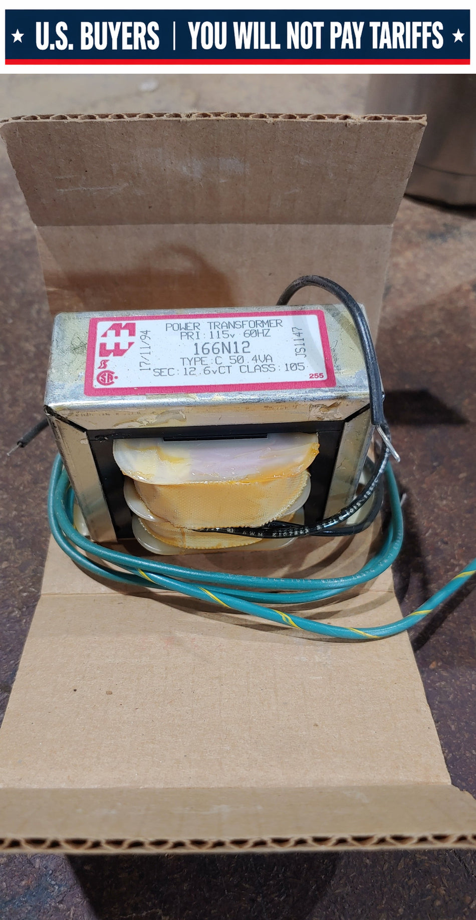 HAMMOND MANUFACTURING 166N12 TRANSFORMER