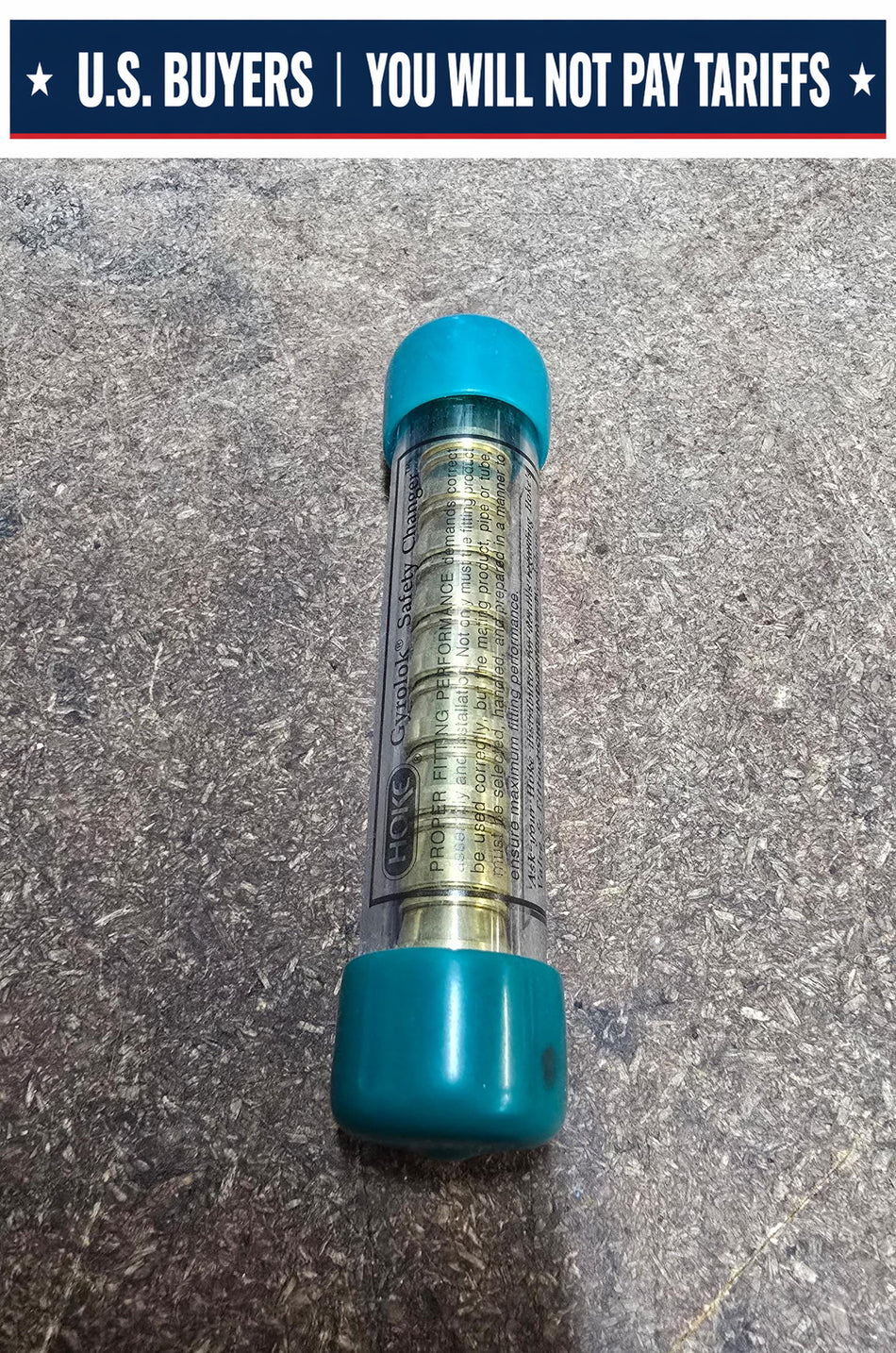 Hoke Gyrolok 3/8 Ferrule Set Brass Safety Changer Set of 10