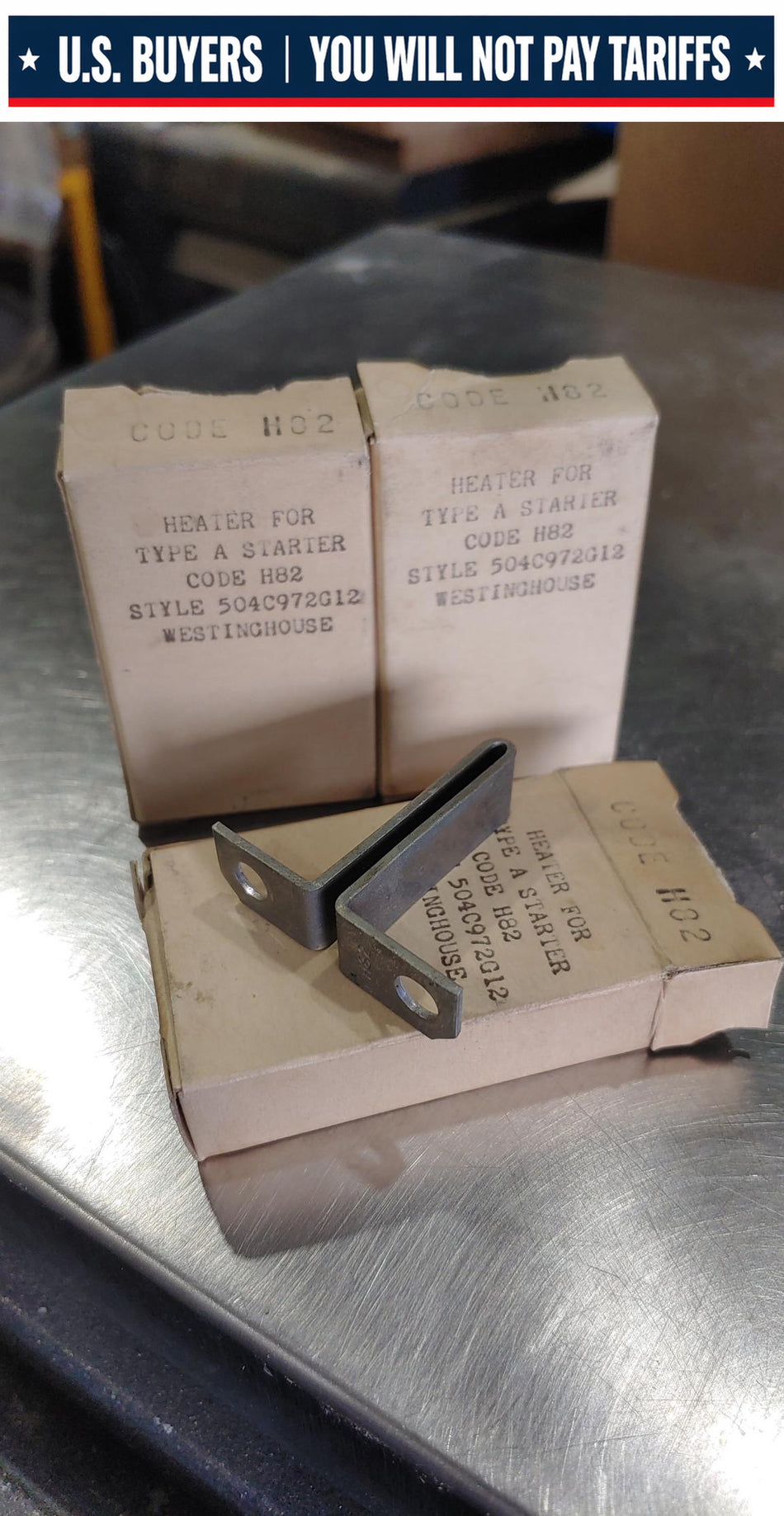 LOT OF 3 H-82 Westinghouse heater element Style 504C972G12