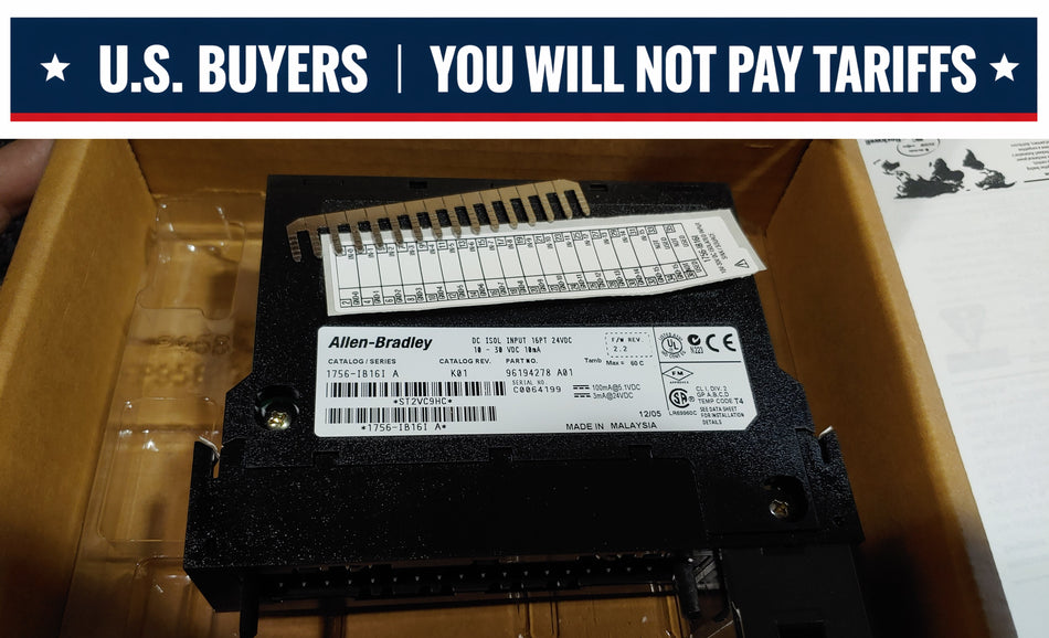 Allen-Bradley 1756-IB16I ControlLogix Isolated Input Module 10-30VDC 16-P Ser A