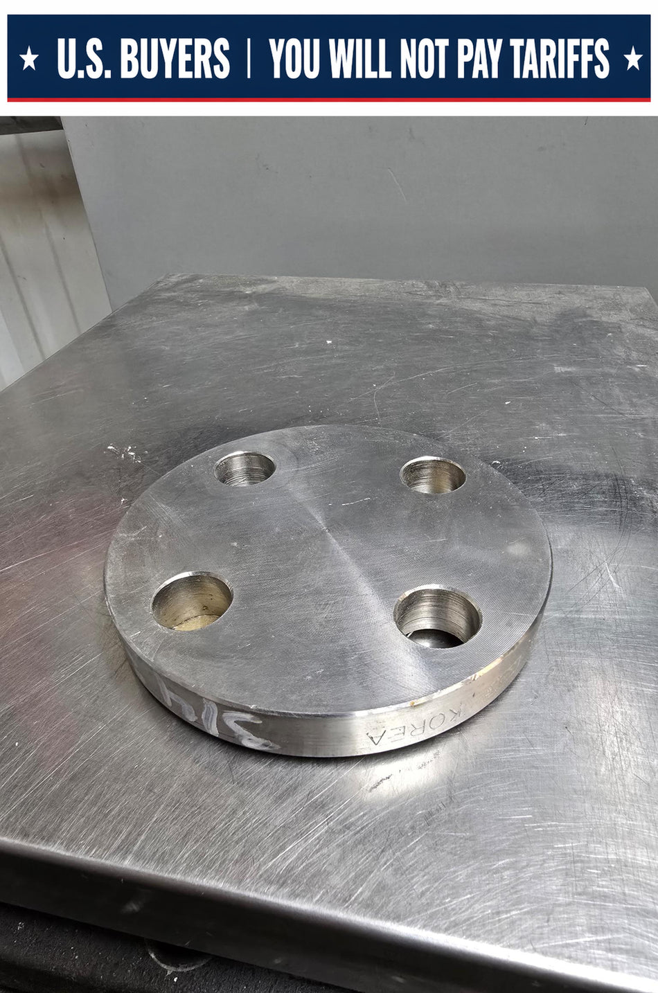KOF Blind Flange,  3/4 INCH,  4 HOLE  Class #300,  SS F316/316L  B16  SA/A182