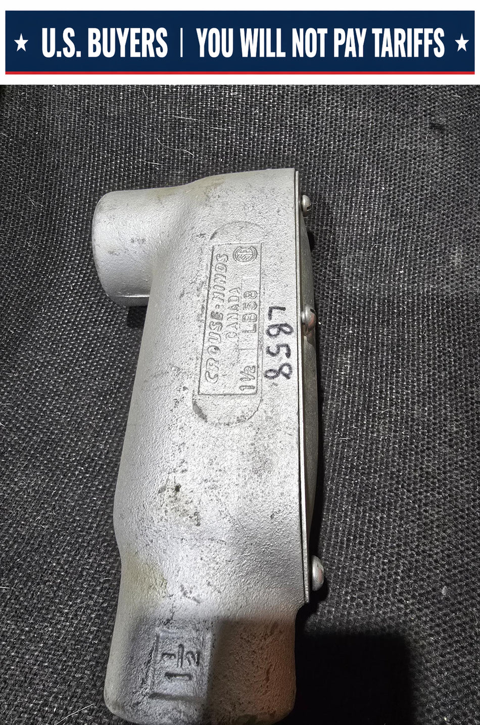 Crouse-Hinds LB58 1-1/2" Feraloy iron alloy