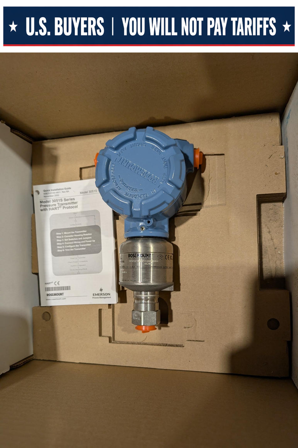 Rosemount Pressure Transmitter 3051S1TG1A2E11AD1K6