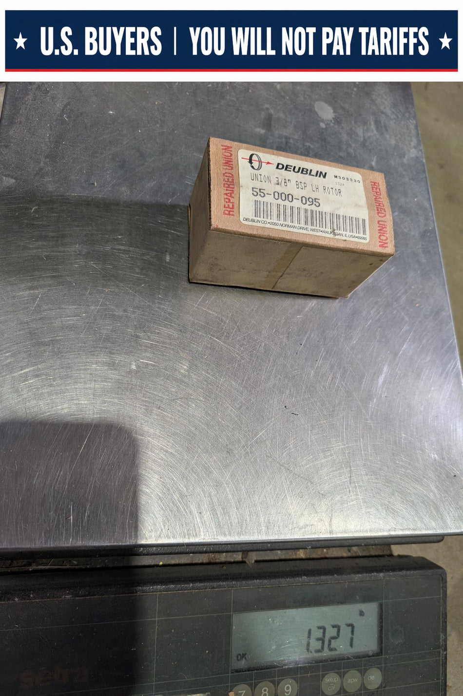 Deublin Union 55-000-095 - 3/8 Inch BSP LH Rotary Joint