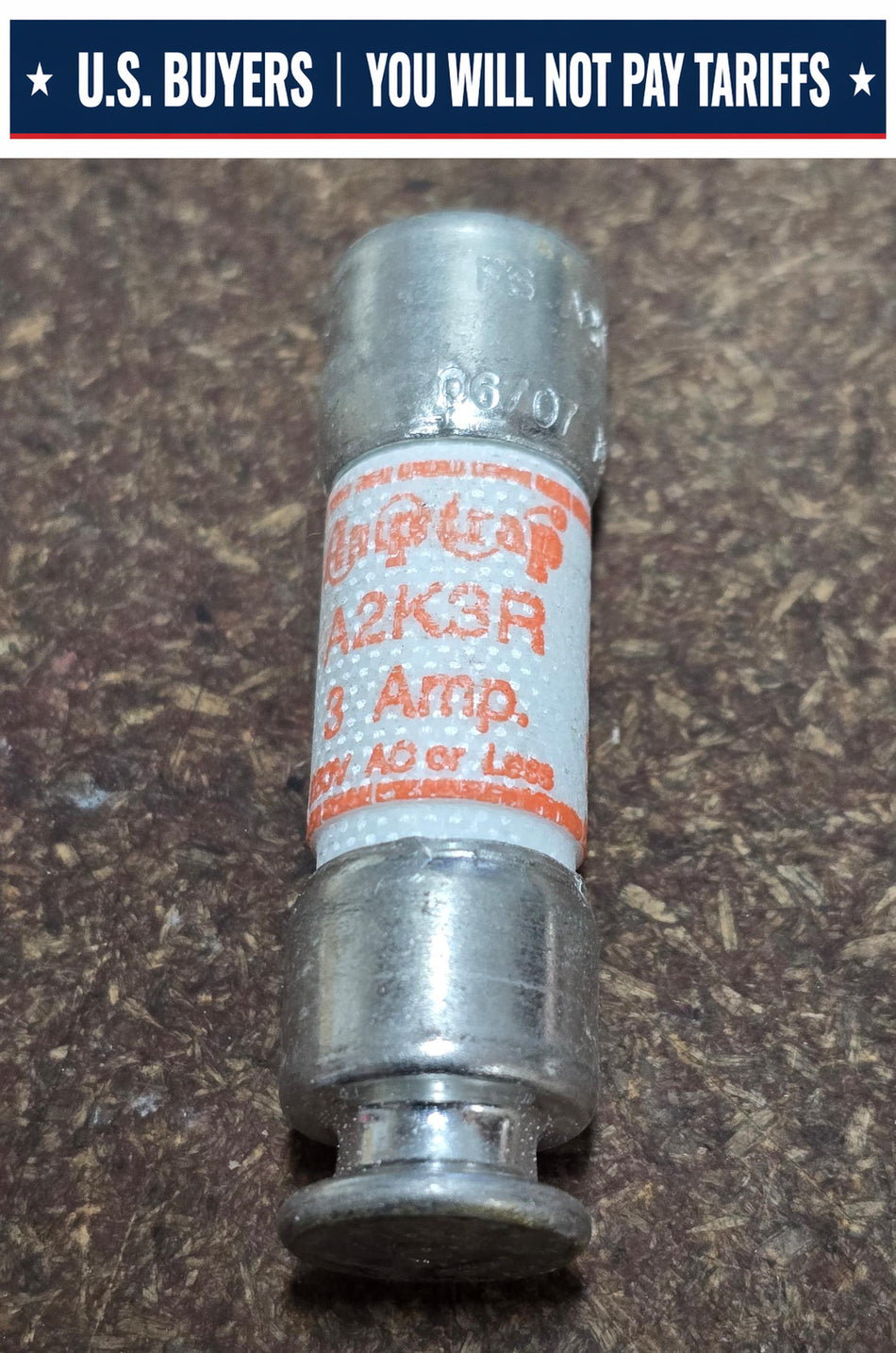 MERSEN A2K3R 3A 250V Amp-Trap RK1 Fast-Acting Fuse