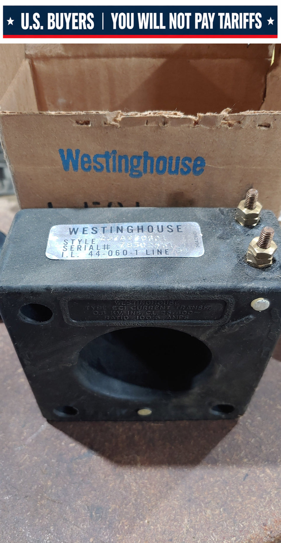 Westinghouse 237A970G01 100/5a Current Transformer WT-4