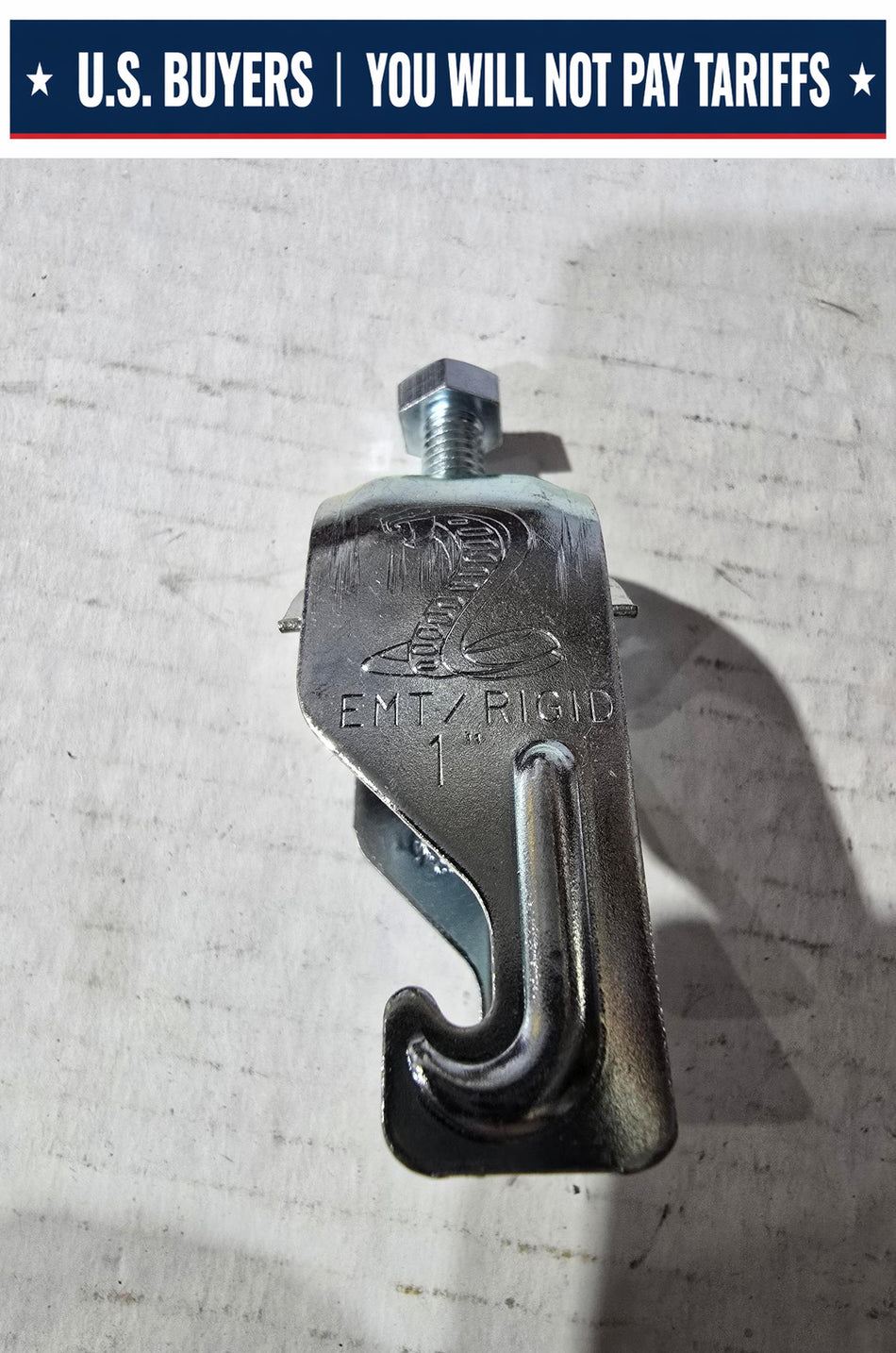 Superstrut Cobra CPC100 700 1-Piece Conduit/Cable Clamp, 1 in Conduit, 200 lb Load, 1.1 to 1.4 in OD, Steel (LOT OF 20)