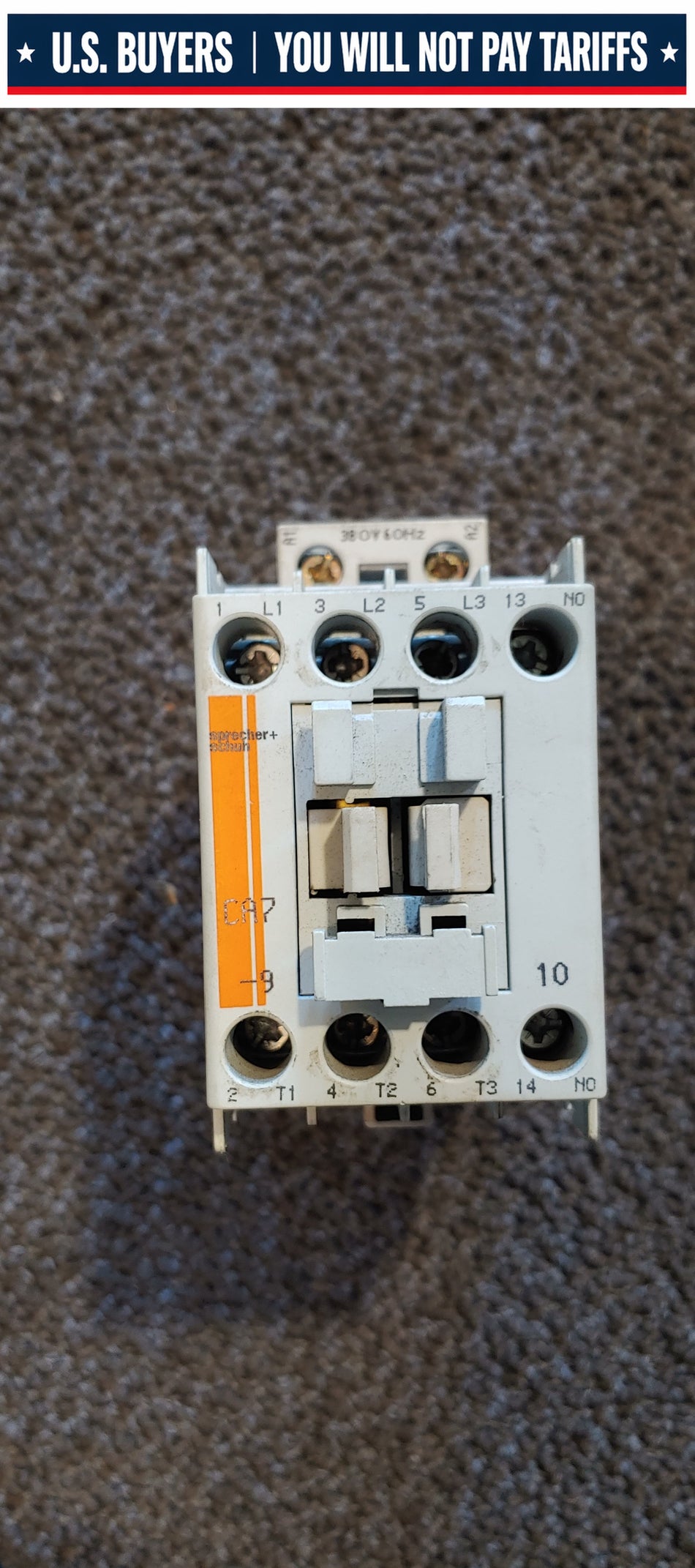 Sprecher+Schuh CA7-9-10 Contactor 380V Coil "Used"