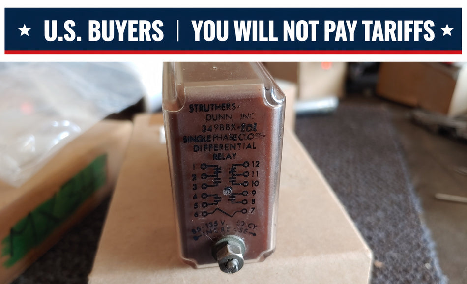 Struthers Dunn 349BBX- Single Phase Close Differential Relay 85-135v 902091C1