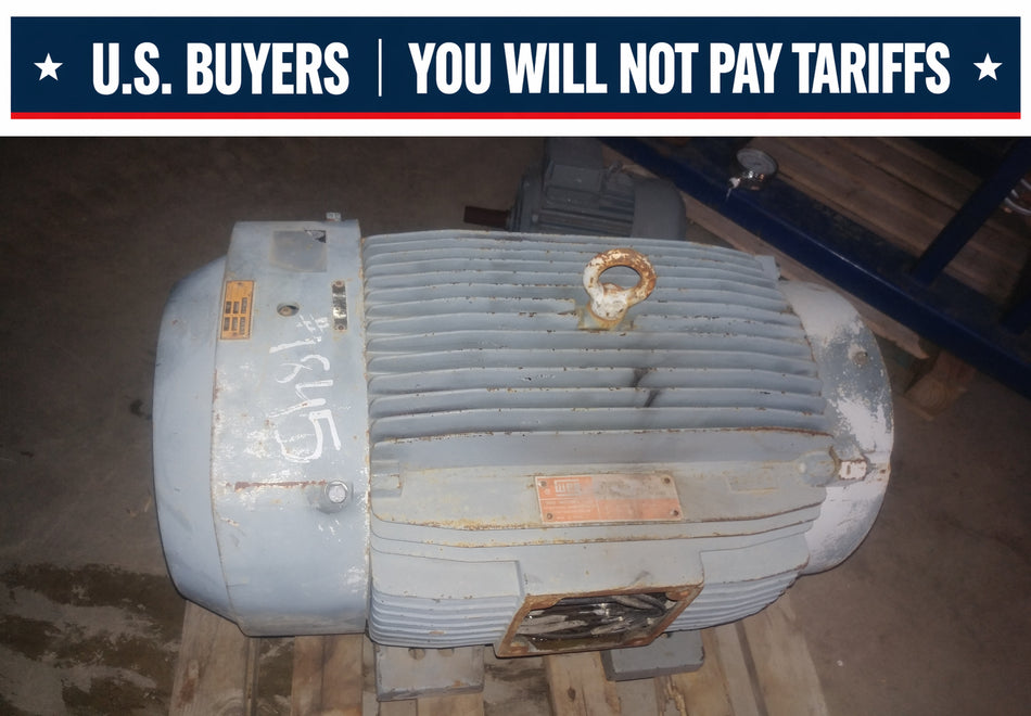 WEG, 100 HP, 3 Phase, 575 Volts Electric Motor - 405T0290