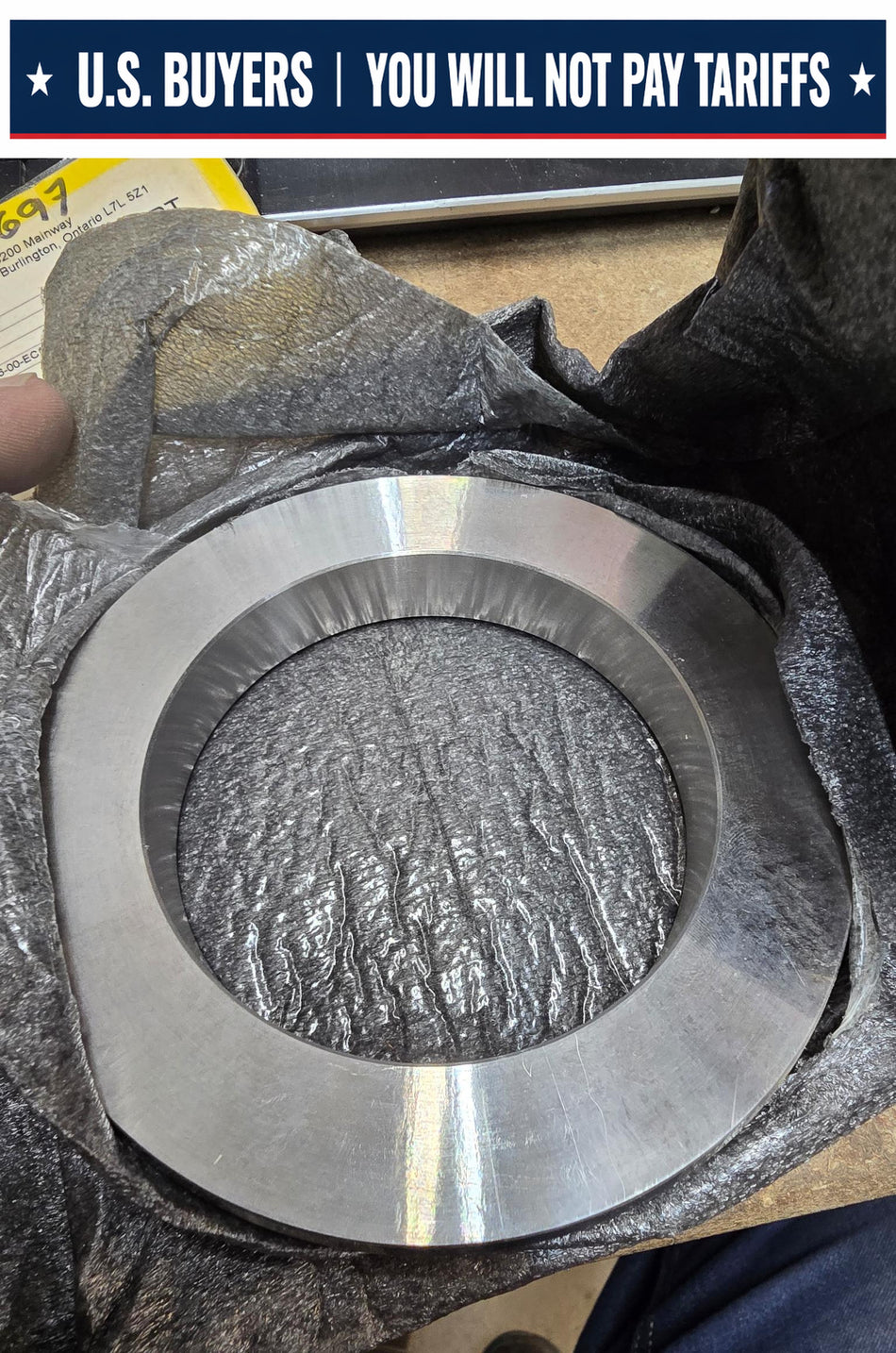 CPC PUMP 005-12256-00-EC11 WEAR RING CASE A743 GRADE CA40 450-500 BHN WITH CMTR  APPROX 3.375 ID X 5" OD x 3/4" DEEP