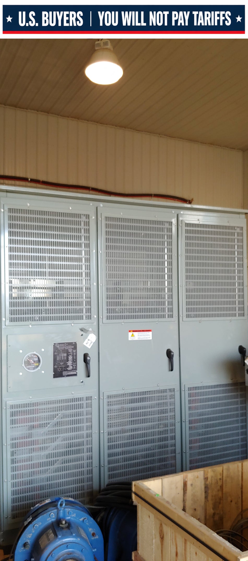 Enclosed Dry Type Hammond Transformer 1200 KVA HV 4160V to LV 600Y/346V